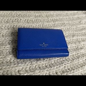 Kate Spade bright blue wallet